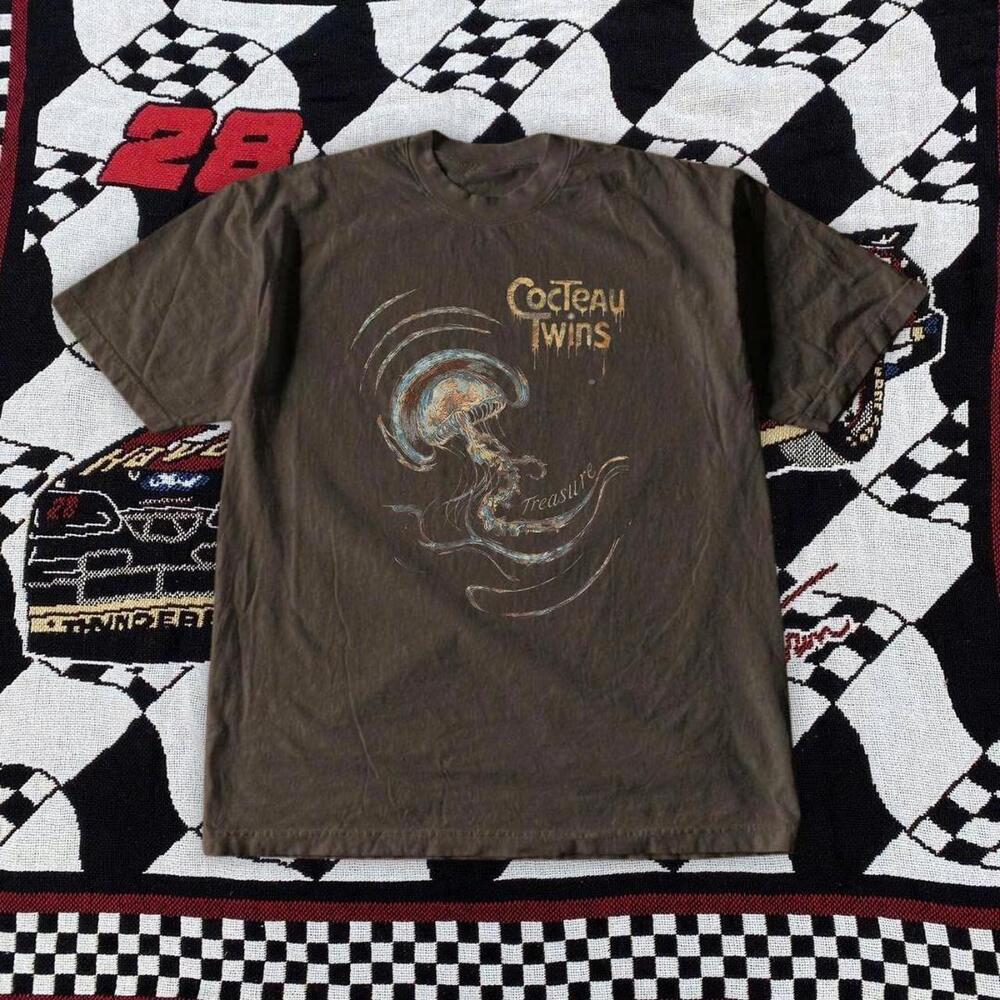 Brown Cocteau Twins Band Tee